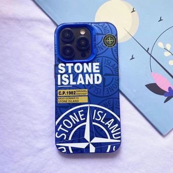 Coque stone island bleu iPhone 13