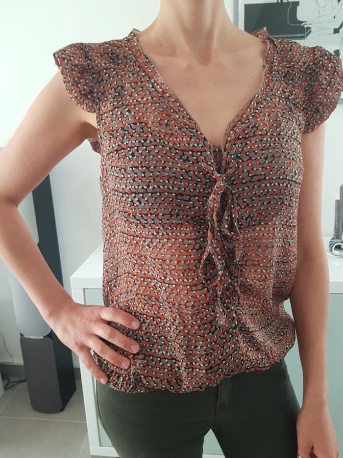 Haut chemisiervoile leger sans manche T40 Sym