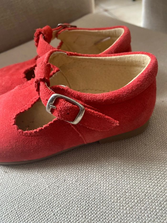 Sandales rouge nubuck - photo numéro 3