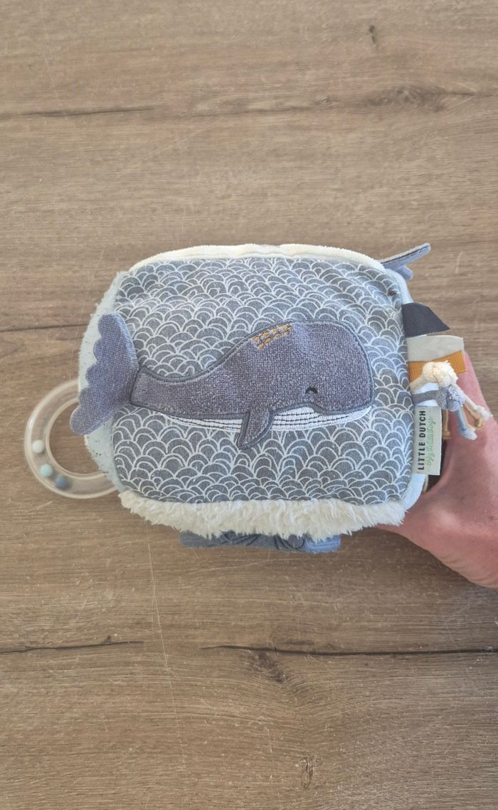 Cube d'activités en tissus Océan blue - photo numéro 4