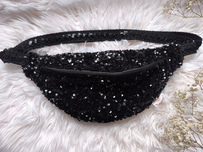 Sac banane sequin noir - photo numéro 3
