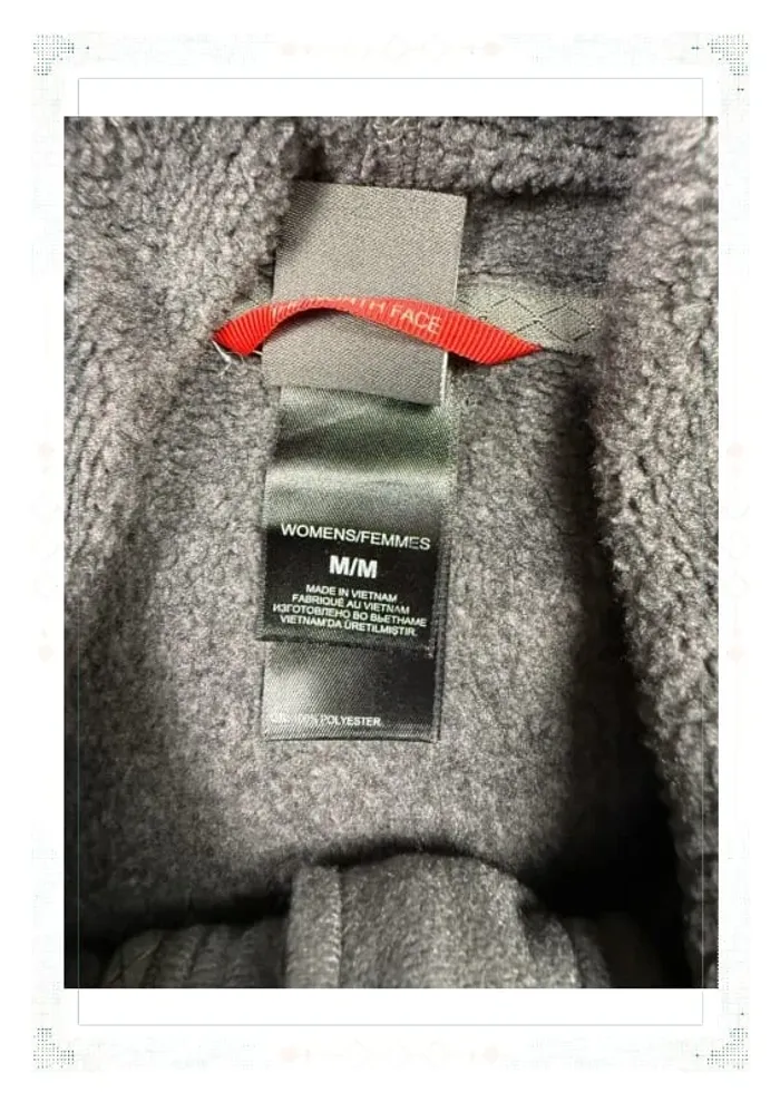 The North Face pull polaire gris femme taille M polyester boutons col - photo numéro 7
