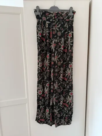 pantalon fluide fleuri neuf Promod 38 M