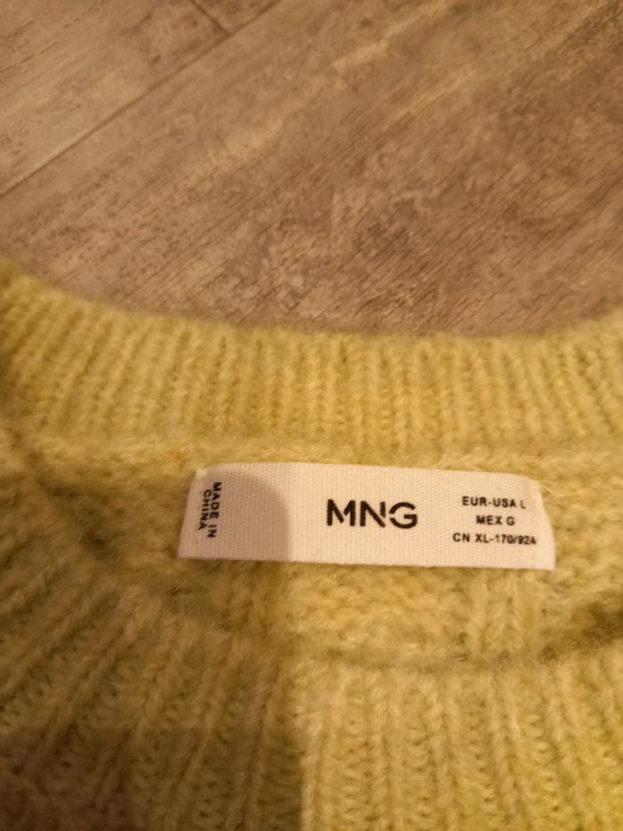 Pull en laine femme L vert pale - photo numéro 3