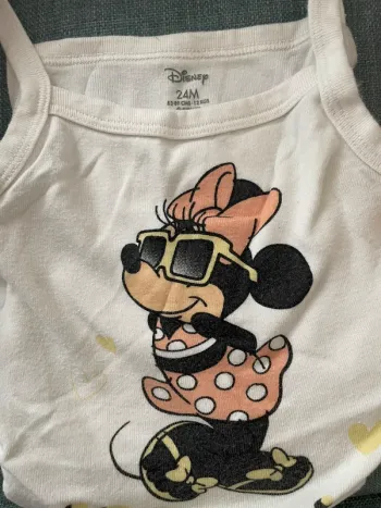 2 bodies bretelles filles Disney Minnie