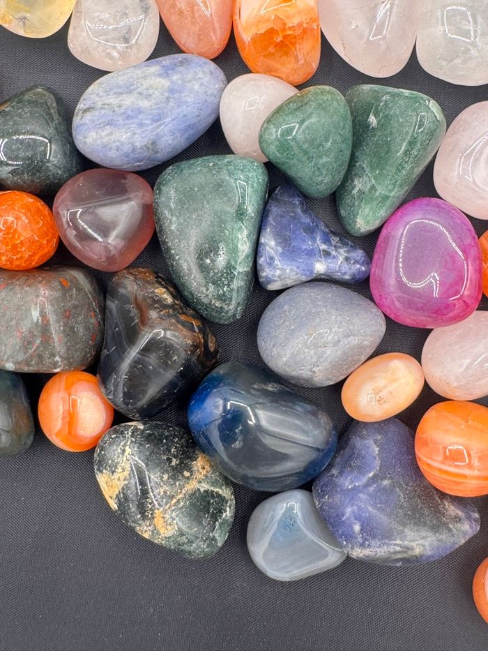 Lot 400 g pierres polies du Brésil minéraux pierres naturelles - photo numéro 6