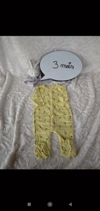 Pyjama grenouillère coton été Mixte 3 mois Boisson Gémo 100% coton