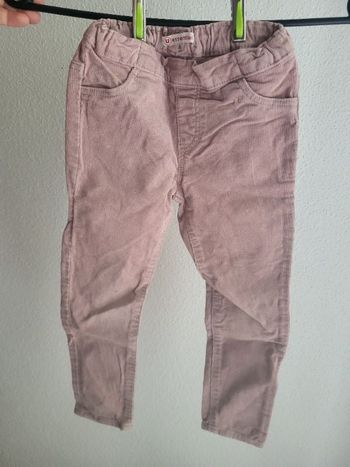 Pantalon style velour
