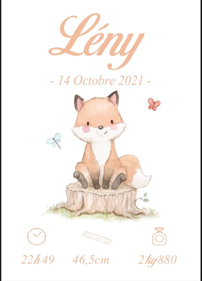 Affiche naissance - photo numéro 2