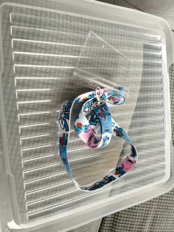 Lanière stitch bleu blanc