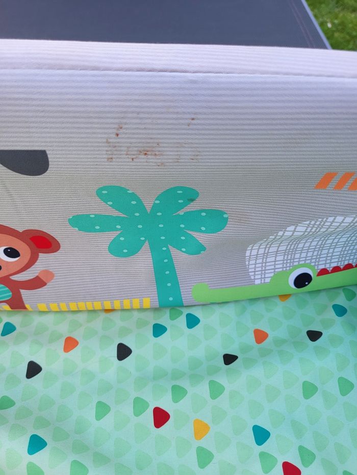 Tapis d éveil en tissus et arceau - photo numéro 3