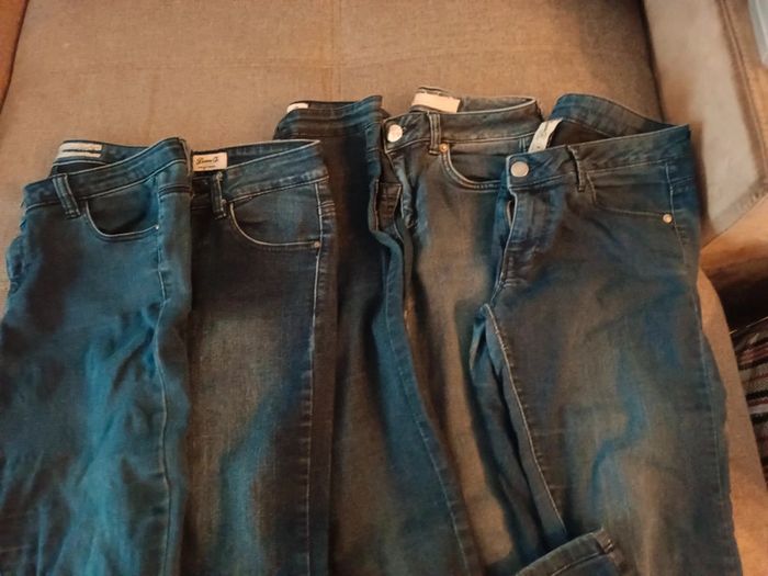 Lot de 5 jeans femme taille 38 - photo numéro 2