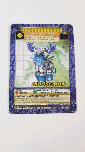 Carte de collection digimon ultra rare édition limitée : Moosemon