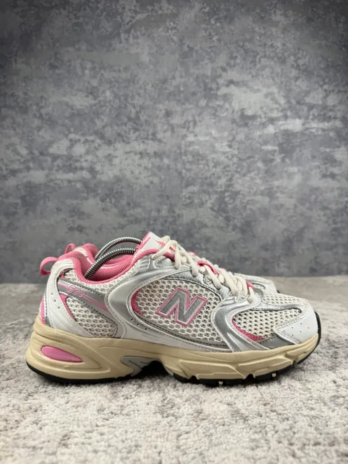 New Balance 530 Running Abzorb - Beige & White & Pink - photo numéro 3