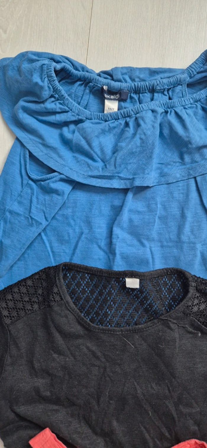 Lot de t-shirts été fille 8 ans - photo numéro 3