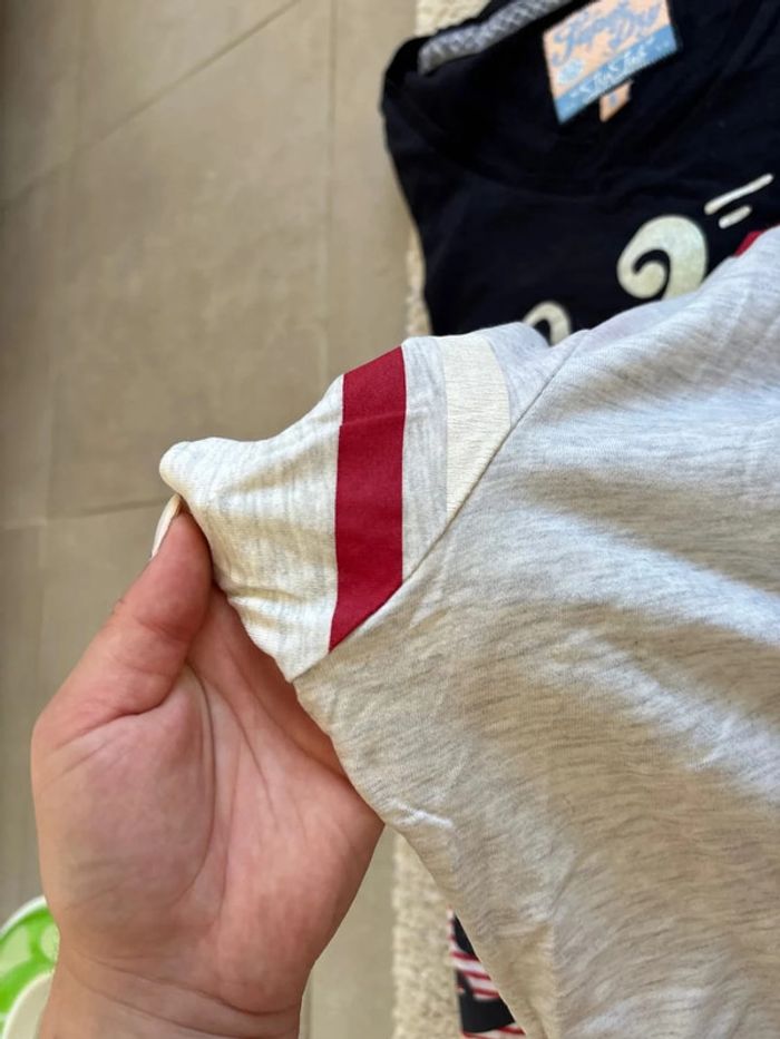 lot de 3 t shirt superdry taille 40 - taille L - photo numéro 8