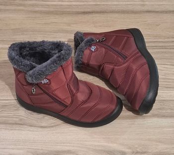 Bottes bottines hiver chaudes doublées imperméable randonnée femme 