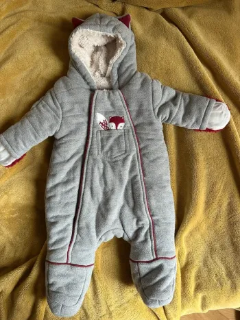 Combinaison hiver bébé 1 mois renard orchestra
