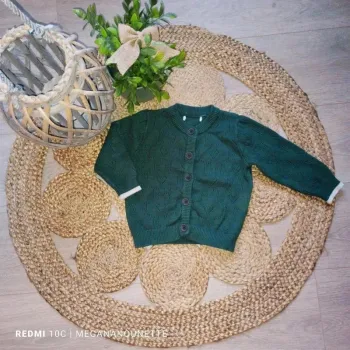 🍃 Gilet Tricot Fille – Taille 4 ans – Boutique Indépendante 💚