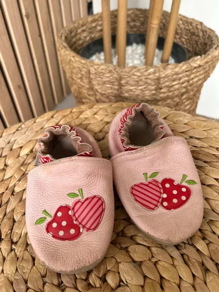 Chaussons en cuir taille 21