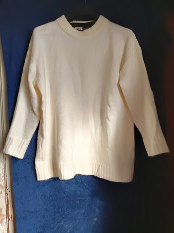 Pull blanc chaud