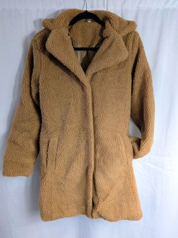 Manteau long femme marron / beige S doux