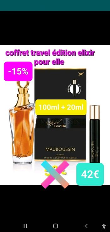 Mauboussin Élixir pour elle eau de parfum 100ml + flacon 20 ml offert
