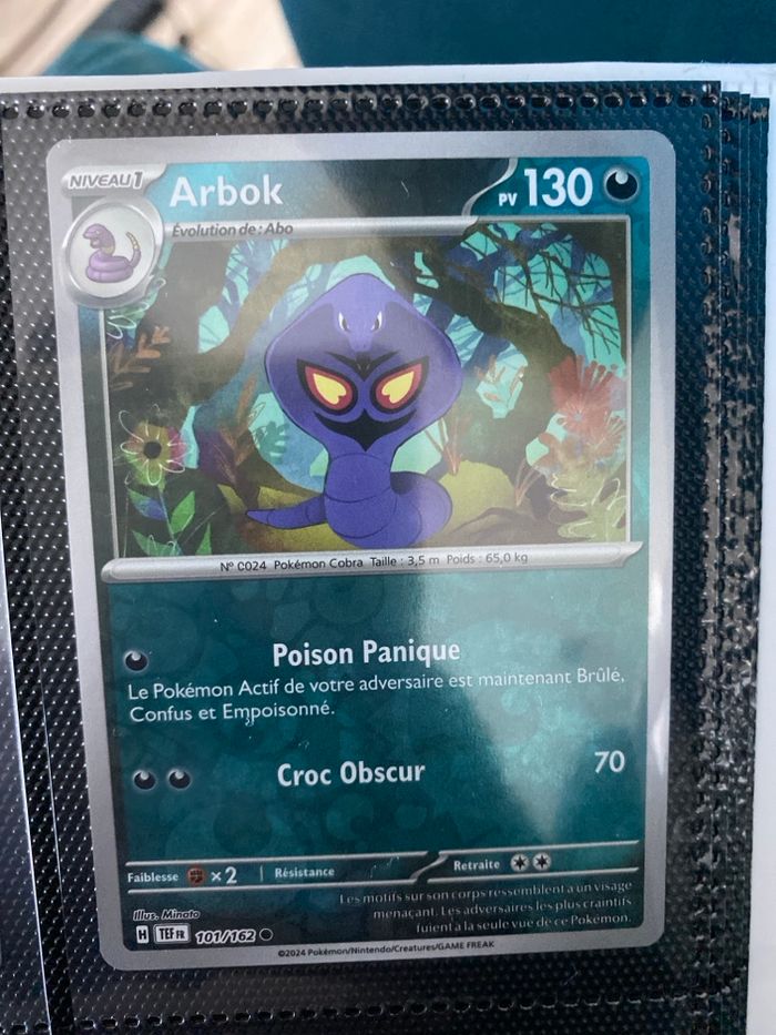 Carte Pokémon reverse neuf