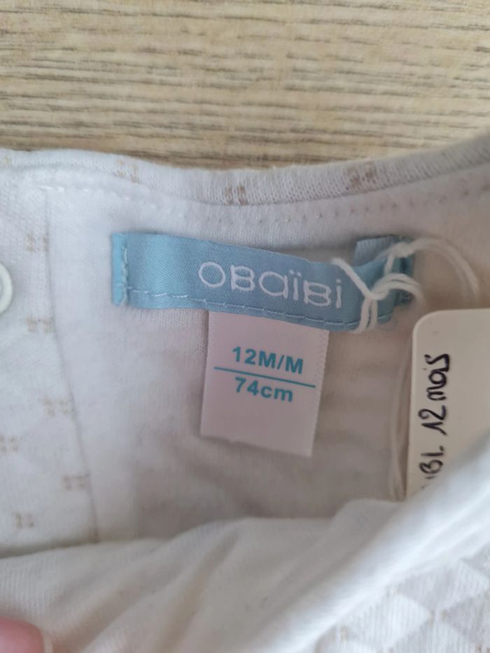 Robe blanche 12 mois Obaibi - photo numéro 2