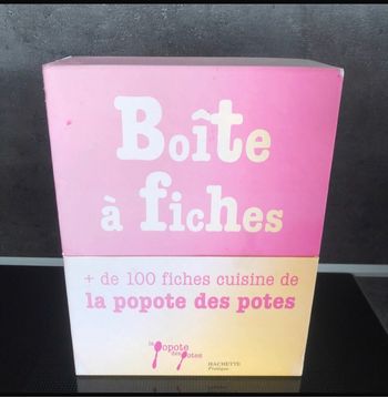 Boîte à fiches recettes « la popote des potes »