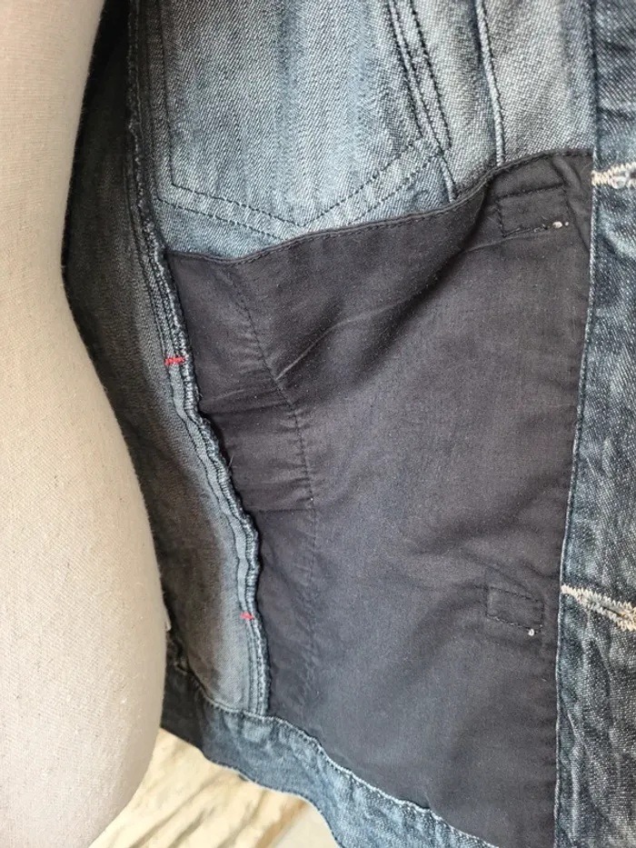 Veste en jean bleue foncée Dynam Taille 46 48 - photo numéro 5