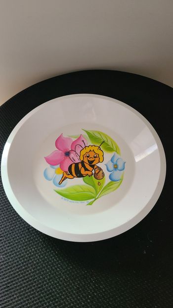 Assiette creuse collector Maya l'abeille Melamine