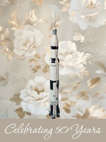 Fusée lego nasa apollon Saturne 5 21309