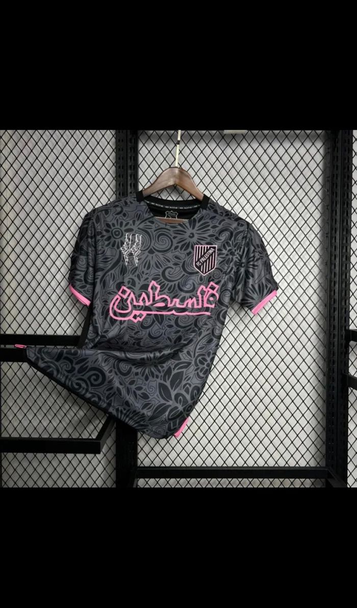 Maillot palestine noir & rose - taille m - neuf avec étiquette - photo numéro 2