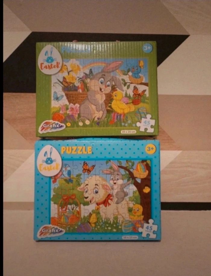 Lot 2 puzzles lapin neuf
