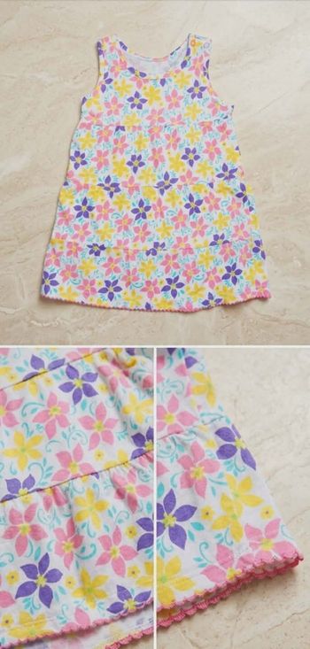 Robe d'été fleurie multicolore 12 mois (80cm) – Très bon état