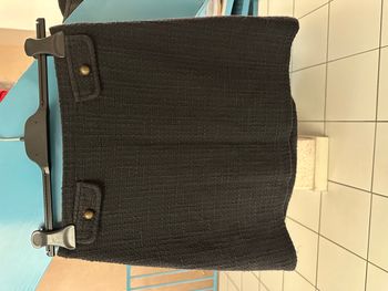 Jupe tweed noir taille 36 Camaieu en très bon état
