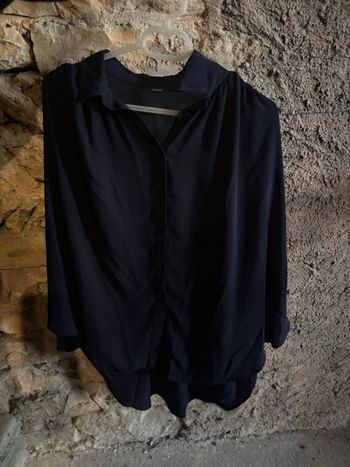 Chemise fluide bleu marine 