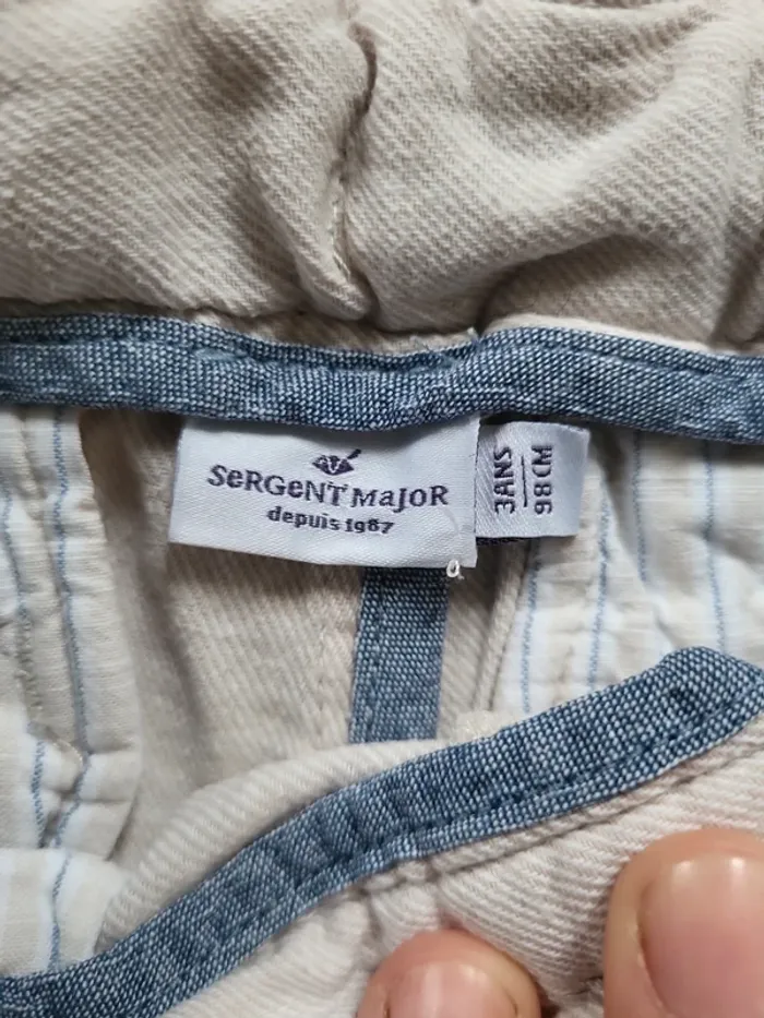 Pantalon lin beige 3 ans - photo numéro 8