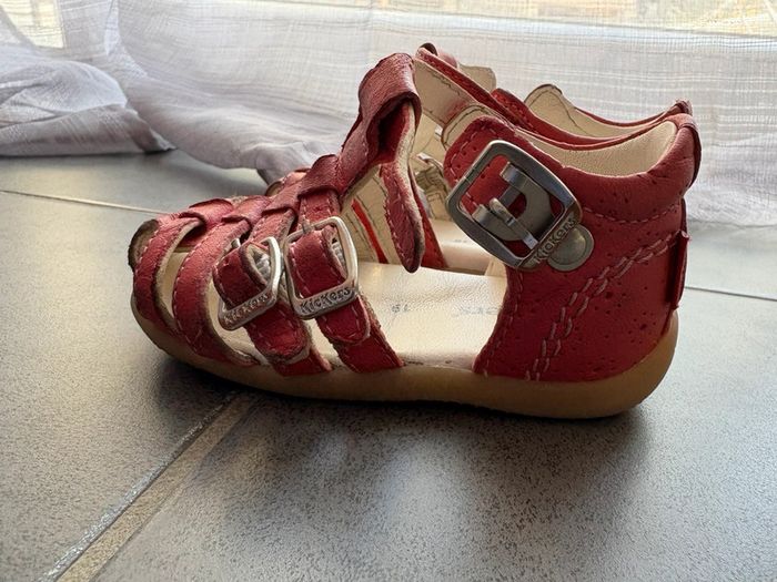 Sandales bébé fille cuir Kickers 19 - photo numéro 3