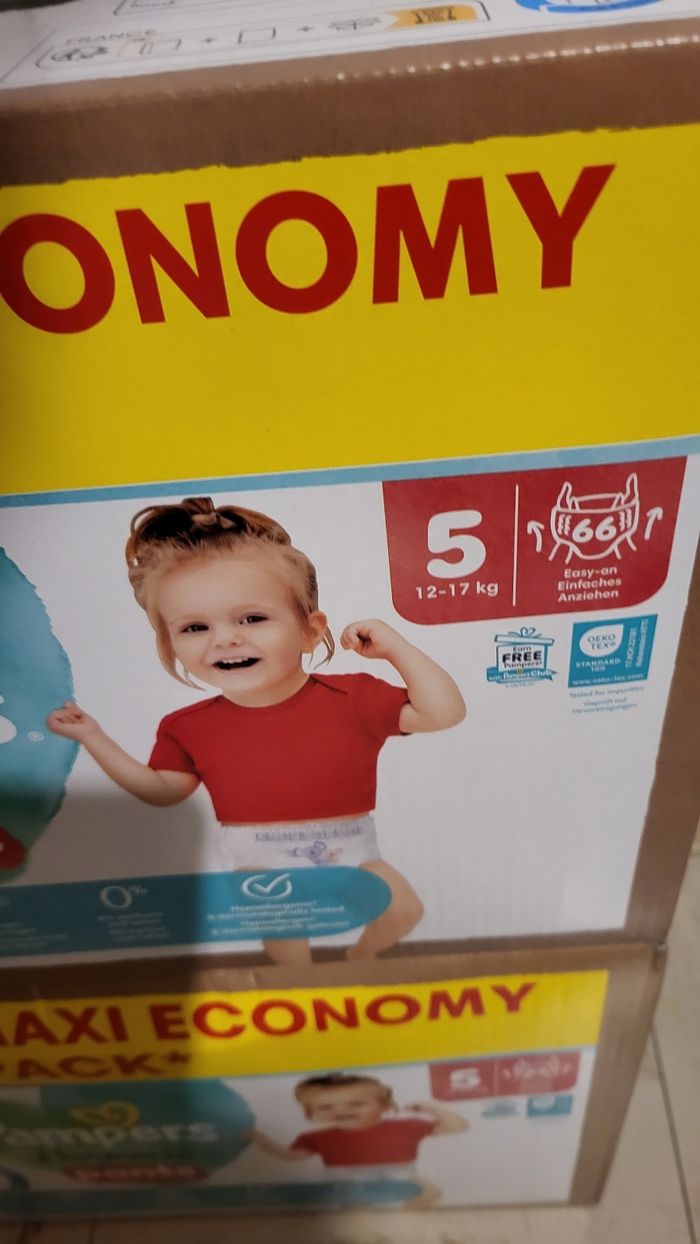 2 maxi  packs couches pampers pants harmonie taille 5 - photo numéro 2