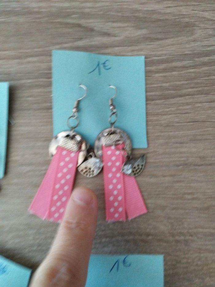 Lot de 6 paires de boucles d oreille fantaisie - photo numéro 3