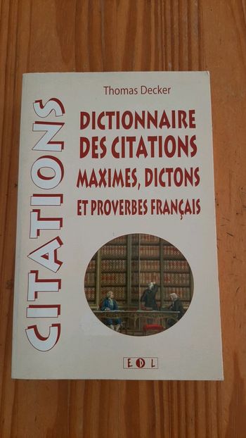 Livre Dictionnaire des citations