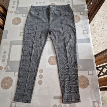 pantalon gris noir pour femme