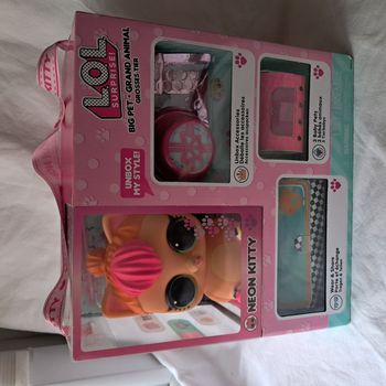 L.O.L lol Surprise Tirelire Big pet Grand Animal Neon Kitty MGA Neuf