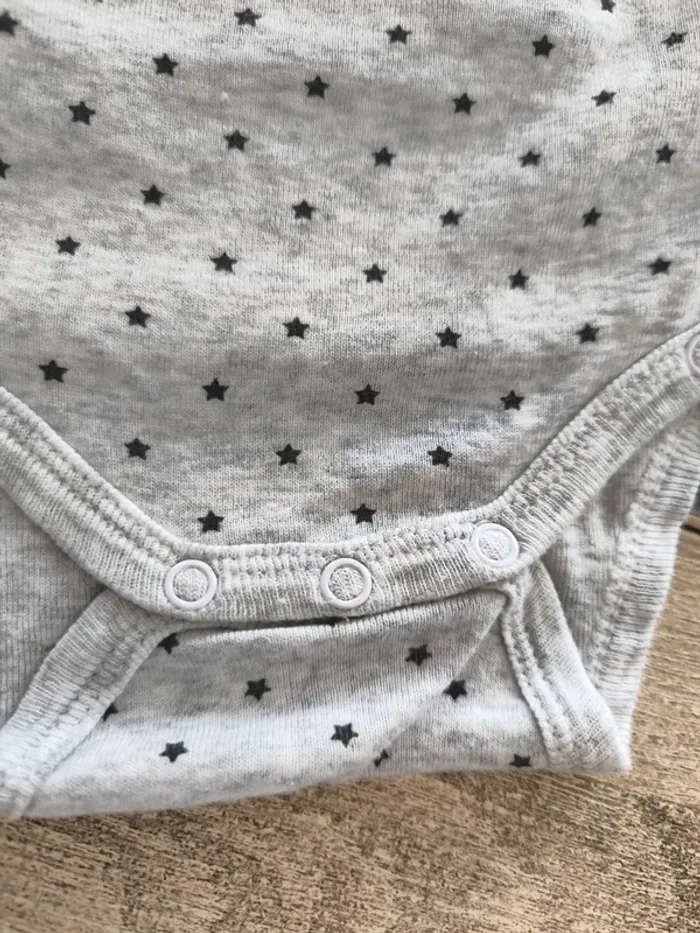 Lot de 3 bodies ouverture croisée garçon mc 3 mois Gémo - photo numéro 8