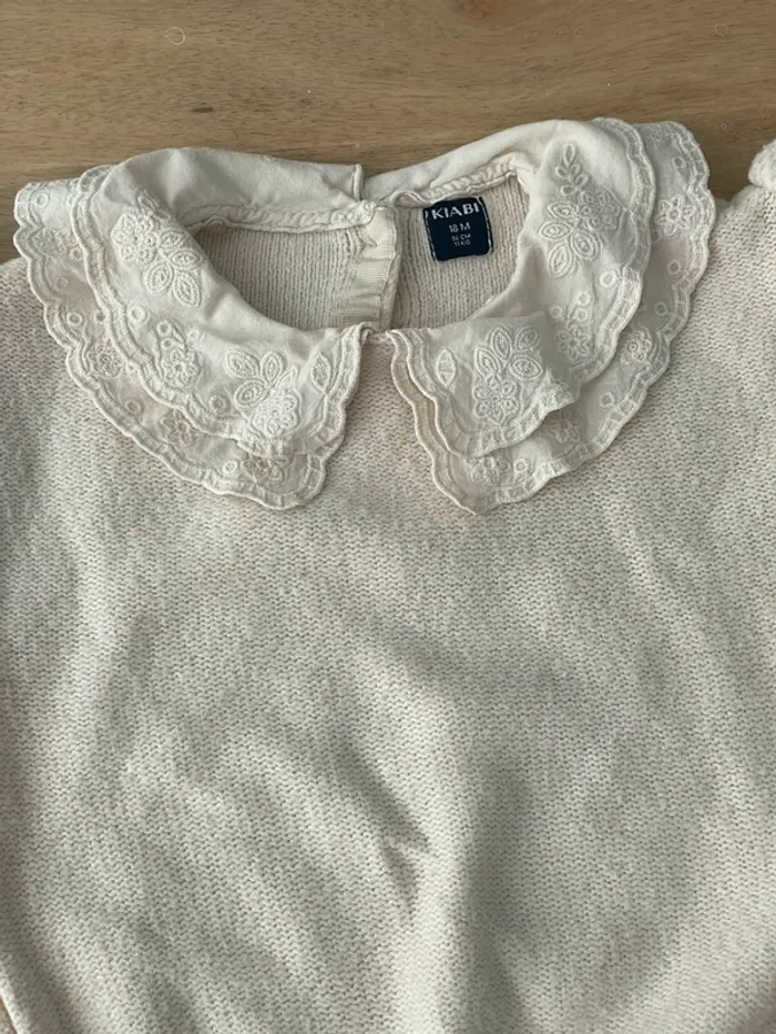Pull manches bouffantes - très bon état - 18 mois - photo numéro 2