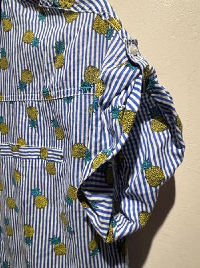 Chemise manches courtes ananas 100% coton - photo numéro 7