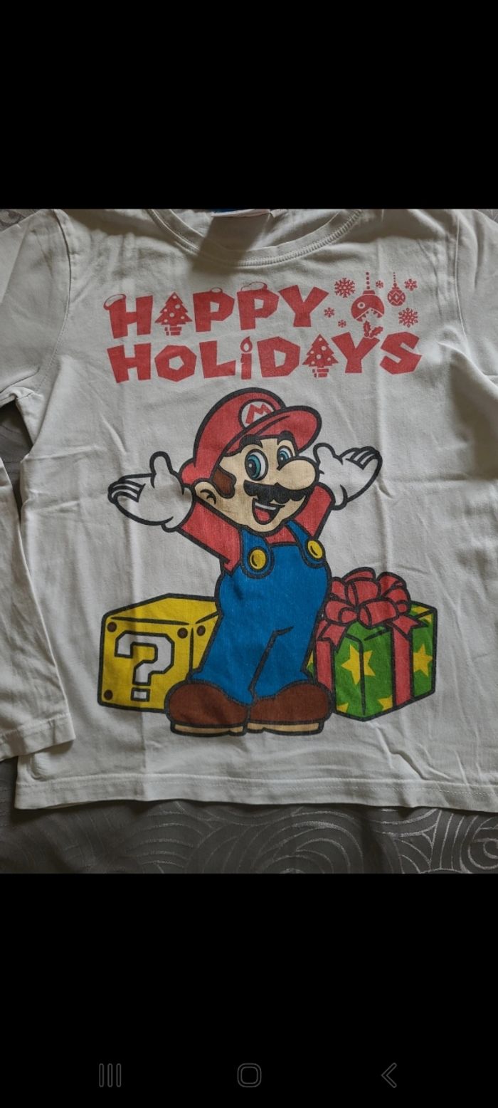 Tee shirt ML mario - photo numéro 3