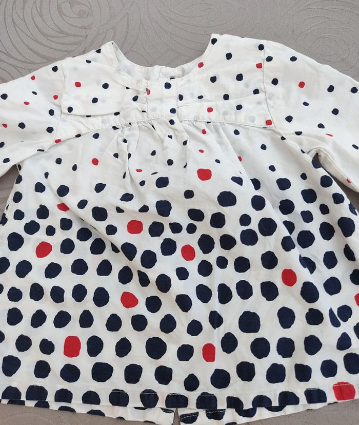 Lot de 4 blouses manches longues 6 mois - photo numéro 3